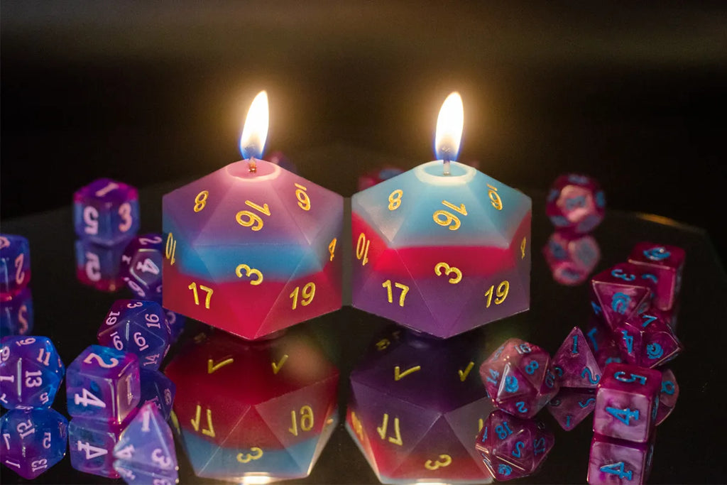 D20 SURPRISE CANDLE W/ DRAGON’S MANA D20 INSIDE