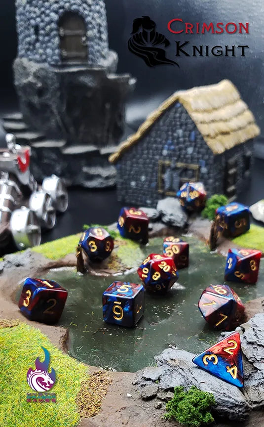 CRIMSON KNIGHT DICE SET