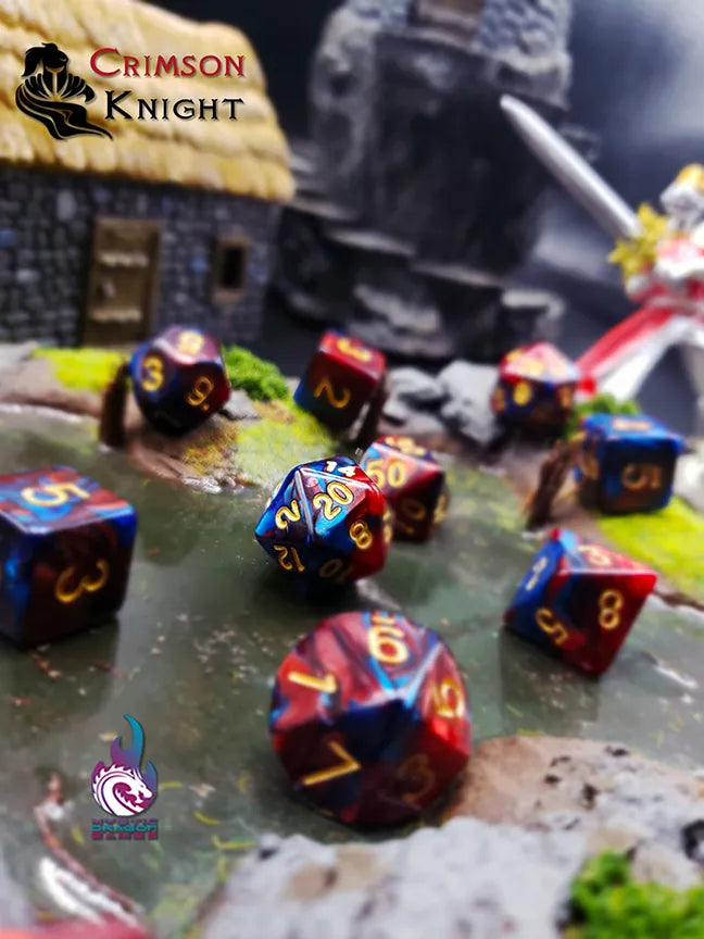CRIMSON KNIGHT DICE SET