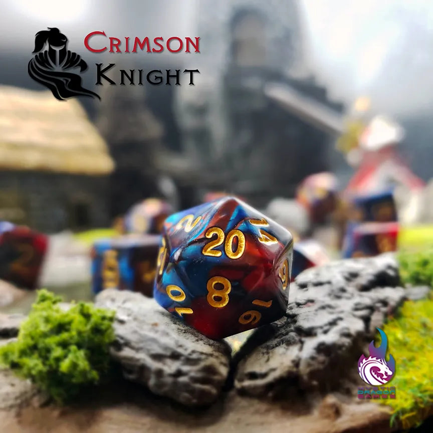 CRIMSON KNIGHT DICE SET