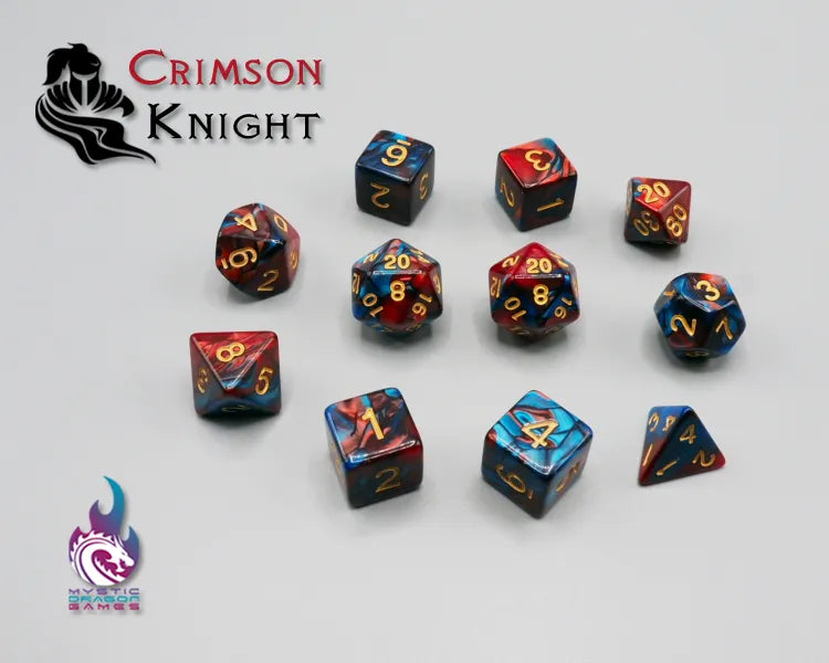 CRIMSON KNIGHT DICE SET