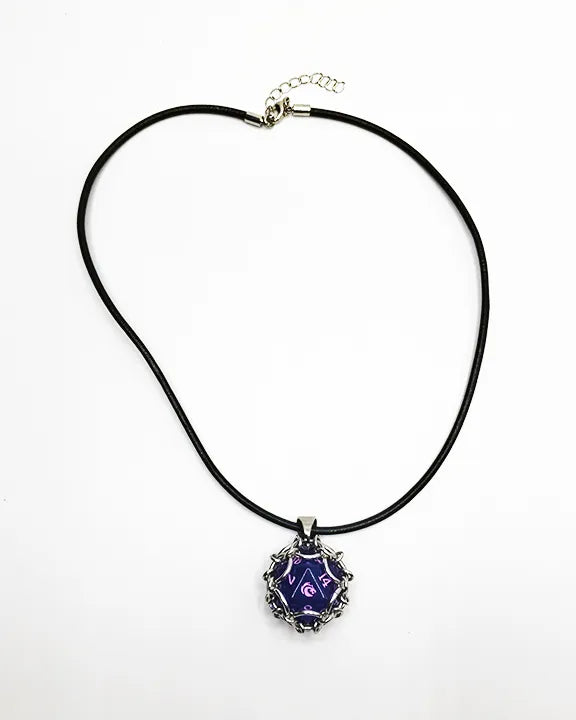 CAGED D20 NECKLACE (MYSTIC STORM)