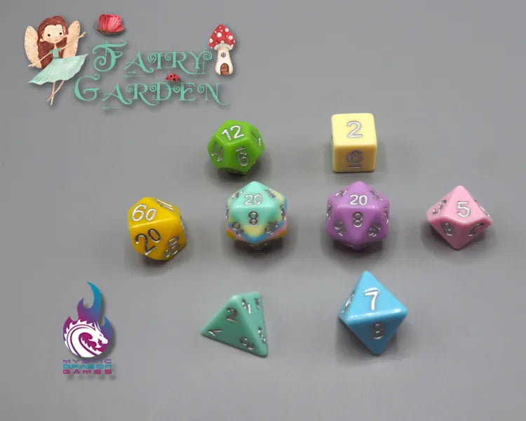 FAIRY GARDEN DICE SET