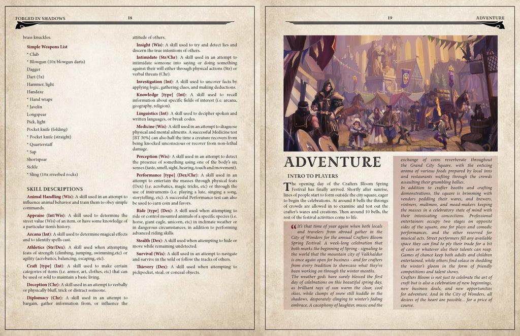 FORGED IN SHADOWS (PDF) – A 0-LEVEL ADVENTURE