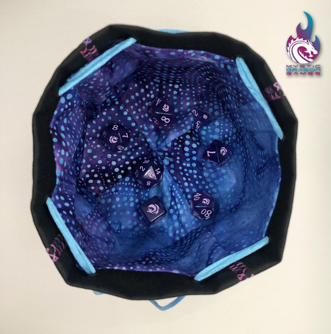 MYSTIC DRAGON EMBROIDERED HANDMADE DICE BAG