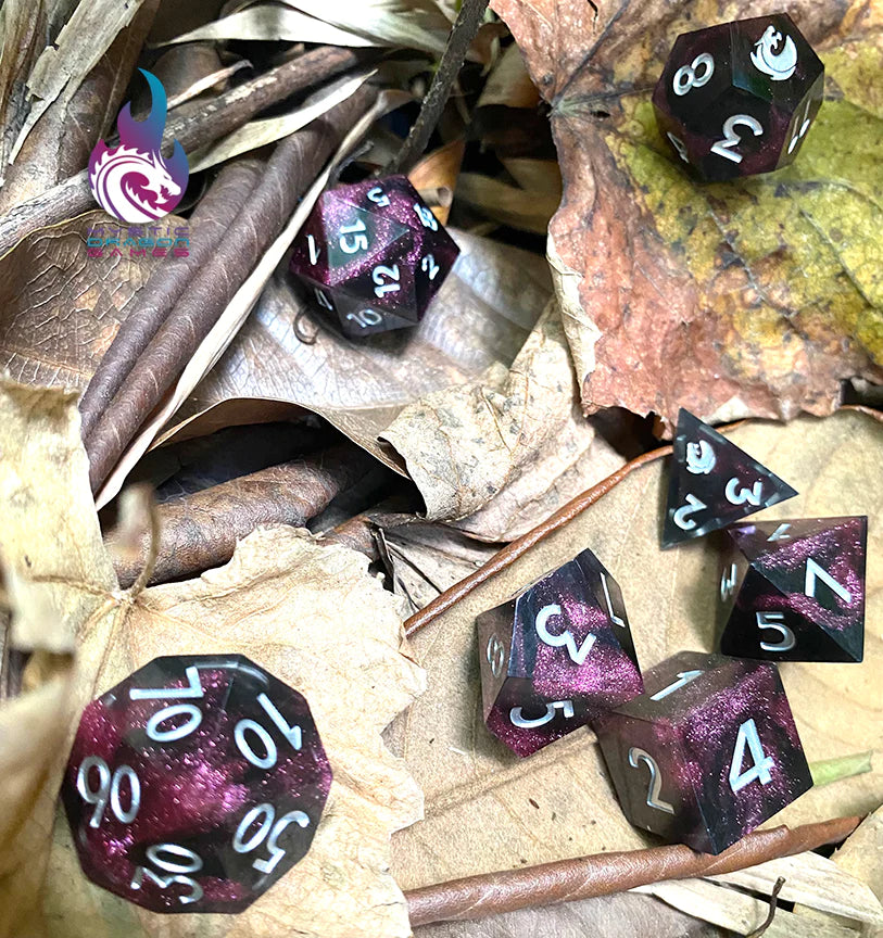Mystic Shadows Handmade Dice Set