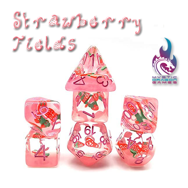 STRAWBERRY FIELDS DICE SET
