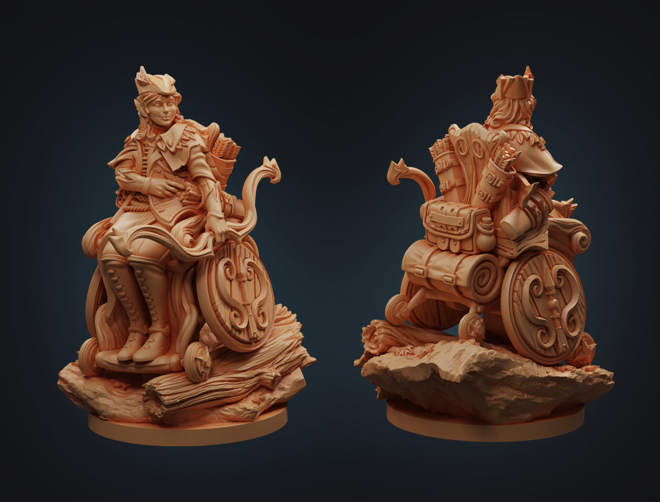 HALF ELF RANGER METAL/RESIN