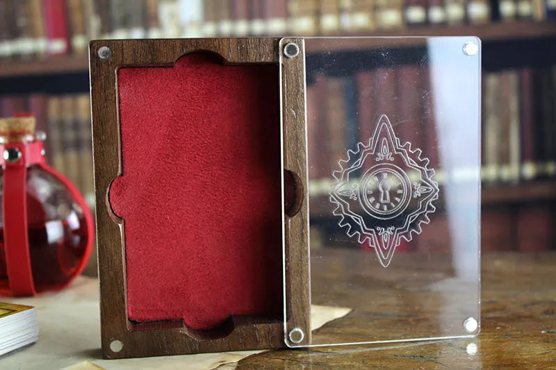 MOEBIUS DECK OF WONDERS CUSTOM DECK BOX W/ SUEDE INSERT (SLEEVED CARD VERSION)