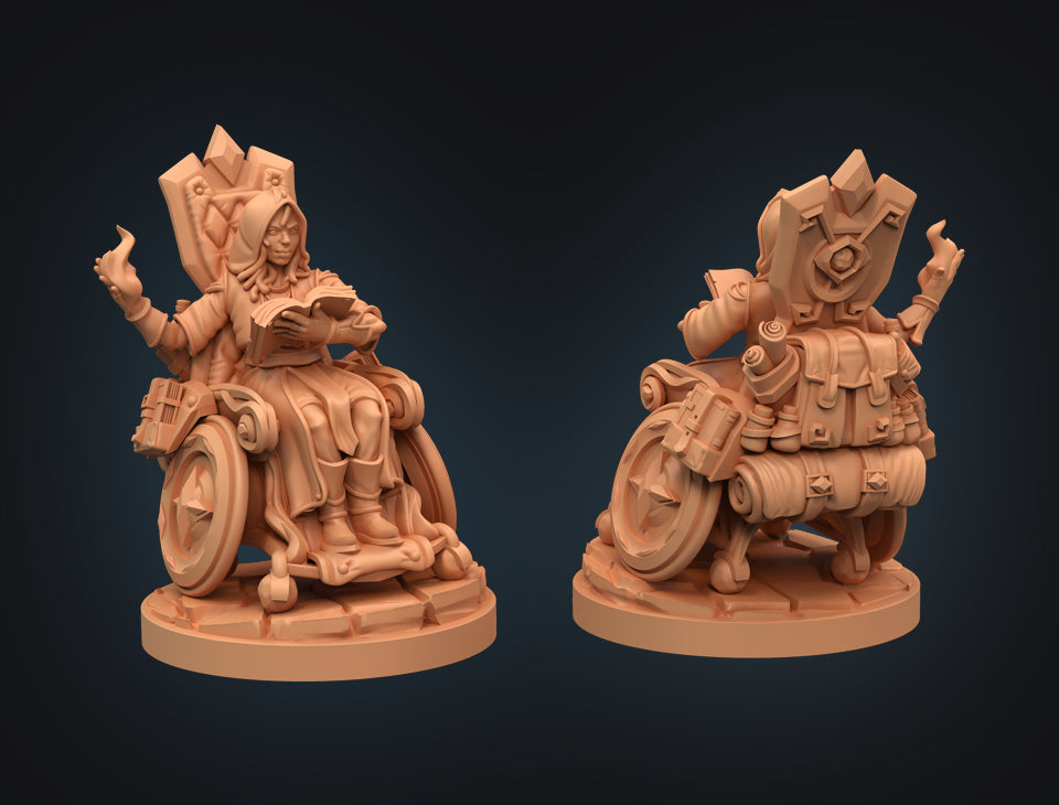 HALF ELF WIZARD METAL/RESIN