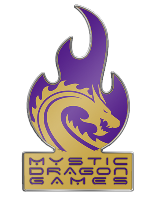 MYSTIC DRAGON GAMES 2″ METAL PIN